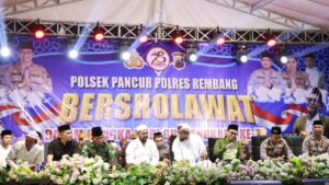 HUT Bhayangkara ke 78, Polsek Pancur Sholawatan Bersama Habib Abdurrahman Bin Muhammad Al Athos