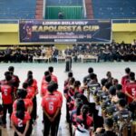 Hari Bhayangkara Ke 78, Polresta Banyuwangi Gelar Lomba Bola Volly Kapolresta