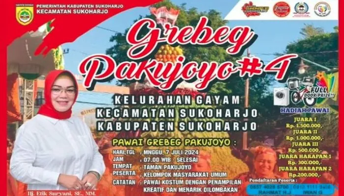 Ini Rute Arak Arakan Tiga Gunungan Di Grebeg Pakujoyo Sukoharjo