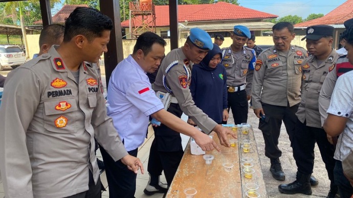 egah Penyalahgunaan Narkoba, Polres Lamandau Laksanakan Tes pada Anggota