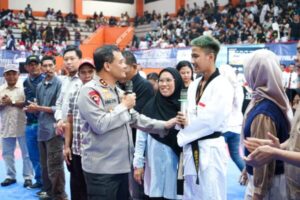 Kejuaraan Taekwondo Kapolda Cup di Purwokerto Banyumas Menarik Ribuan Peserta