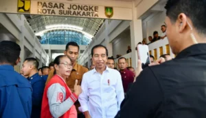 Presiden Jokowi Meresmikan Rehabilitasi Pasar Jongke di Kota Surakarta