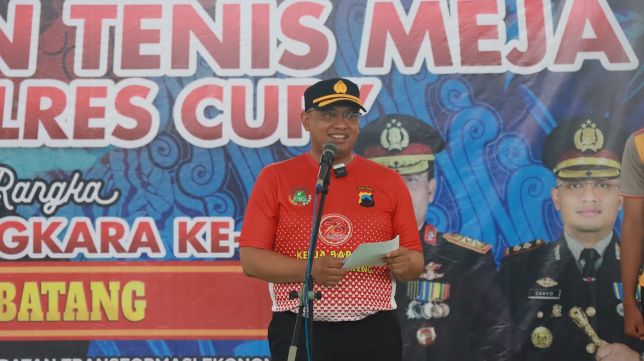 Kapolres Batang: Sportivitas Dan Prestasi Jadi Fokus Turnamen Tenis Meja