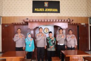 Kapolres Jembrana Terima Audiesi dari Panitia Penyelenggara Jemaah Haji Kabupaten Jembrana