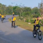 Kapolres Lamandau Galakkan Hidup Sehat Dengan Sepeda Santai