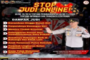 Kapolres Lamandau Mengingatkan Dampak Merugikan Judi Online