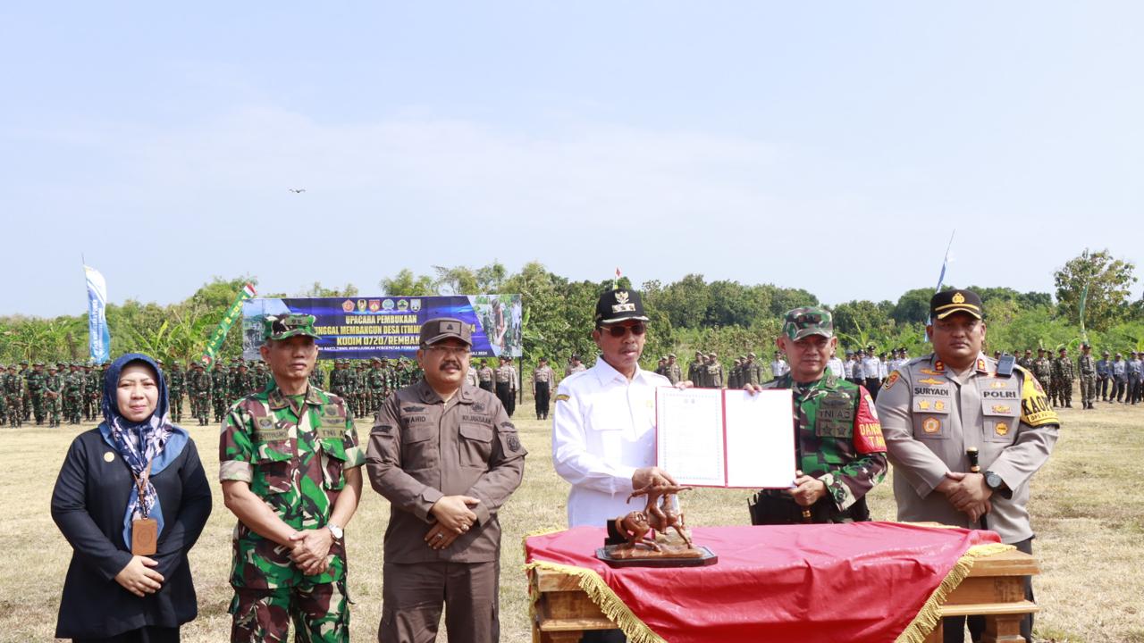 Kapolres Rembang Hadiri Langsung Acara Pembukaan Tmmd Ke 121 Tahun