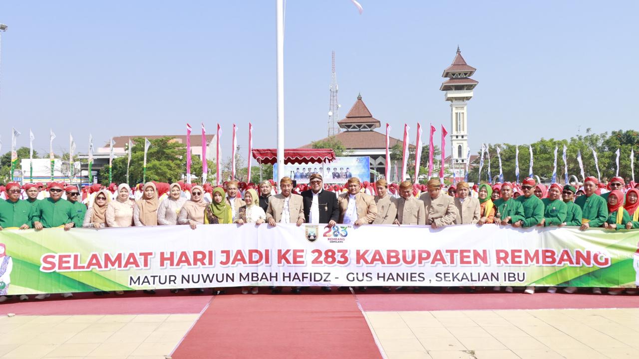 Kapolres Rembang Turut Hadiri Upacara Hari Jadi Kabupaten Rembang Ke 283