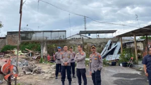 Pembangunan Mapolsek Parakan di Mulai, Kapolres Temanggung Meletakkan Batu Pertama