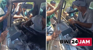 Kronologi Kecelakaan Beruntun di Banyuwangi: Sopir Terjepit dalam Insiden 2 Mobil dan 1 Motor