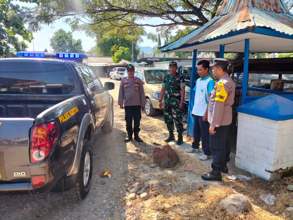 Kedepankan Sinergitas Tni Polri, Polsek Pamotan & Koramil Pamotan Patroli Bersama