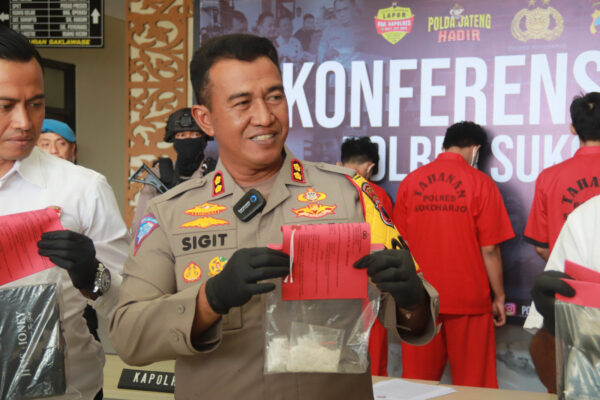 Kembangkan Kasus Narkoba, Polres Sukoharjo Bekuk 3 Pelaku Dan Sita