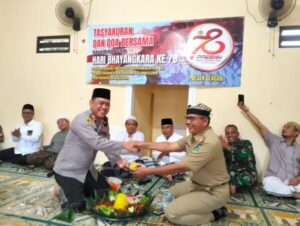 Khidmatnya Peringatan Hari Bhayangkara ke-78 di Polsek Glagah