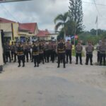 Latih Kesiapsiagaan Personil, Polres Lamandau Gelar Simulasi Sispam Mako