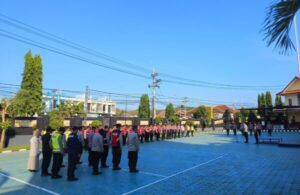 Menjelang Etape 4 Tour De Banyuwangi Ijen, Polresta Banyuwangi Laksanakan Apel Pengamanan