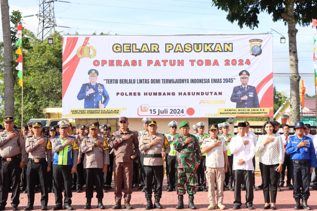 Operasi patuh toba 2024: polres humbang hasundutan siapkan pasukan untuk