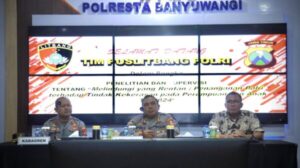 Puslitbang Polri Gelar Penelitian Penanganan Kekerasan Pada Perempuan dan Anak di Polresta Banyuwangi