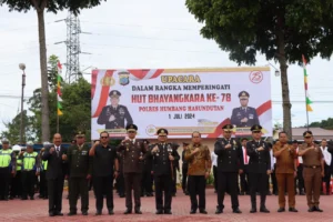 Polres Humbahas Gelar Upacara Hari Bhayangkara Ke-78 Tahun 2024