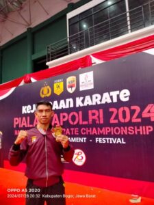 Personel Rumkit Bhayangkara Raih Emas di Kejurnas Karate Kapolri Cup 2024