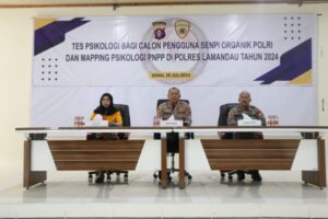 Personil Polres Lamandau Diuji Psikologi oleh Tim Biro SDM Polda Kalteng