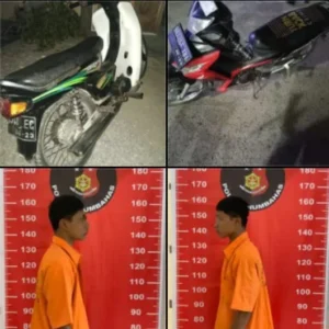 Polres Humbahas Tangkap 2 Pelaku Pencurian Motor