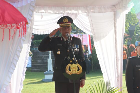 Polres Jembrana Gelar Upacara Khidmat Peringati Hari Bhayangkara Ke 78