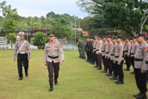 Polres Lamandau Matangkan Kesiapan Operasi Patuh Telabang 2024 Lewat Apel Pasukan