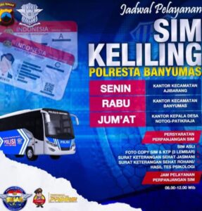 Polresta Banyumas Hadirkan Pelayanan SIM Keliling: Ini Jadwal Lengkapnya