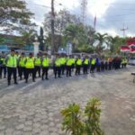 Polresta Banyuwangi Gelar Apel Pengamanan Jelang Etape 3 Tour De