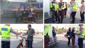 Giat Jumat Berkah di Pelabuhan ASDP Ketapang Banyuwangi oleh Polsek KP. Tanjungwangi