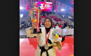 Mewakili Polda Jateng, Polwan Cantik Polresta Magelang Meraih Juara Judo Kapolri Cup