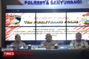 Tingkatkan Penanganan Kekerasan, Puslitbang Polri Gelar Penelitian di Polresta Banyuwangi