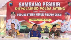 Sambangi Pesisir Jepara, Dirpolairud Polda Jateng Cooling System Jelang Pilkada 2024