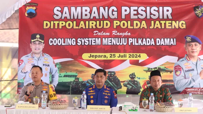 Sambangi Pesisir Jepara, Dirpolairud Polda Jateng Cooling System Jelang Pilkada