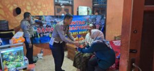 Sat Lantas Polres Rembang Anjangsana ke Korban Laka Lantas