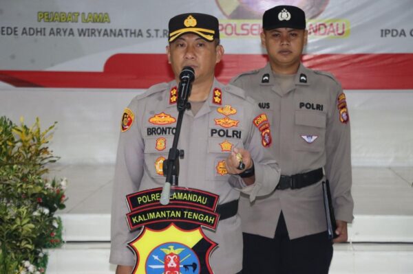 Serah Terima Jabatan Di Polres Lamandau: Kapolres Pimpin Sertijab 3