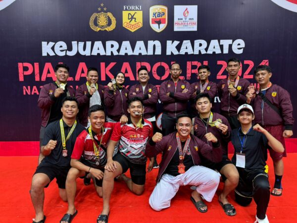 Tim Karate Polda Kalteng Raih 6 Emas Di Kejuaraan Kapolri