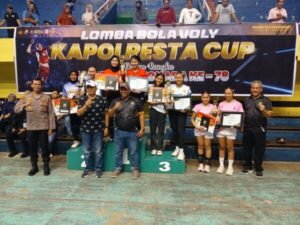 Kapolresta Cup Selesai, Berikut Nama-nama Pemenang Voli Polresta Banyuwangi