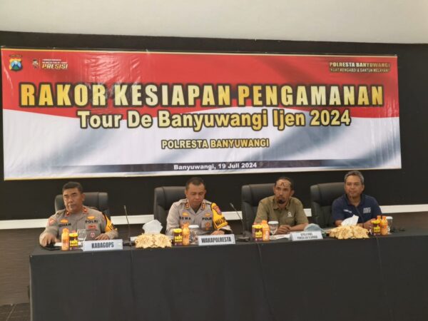 Tour De Banyuwangi Ijen 2024: Polresta Banyuwangi Adakan Rakor Pengamanan