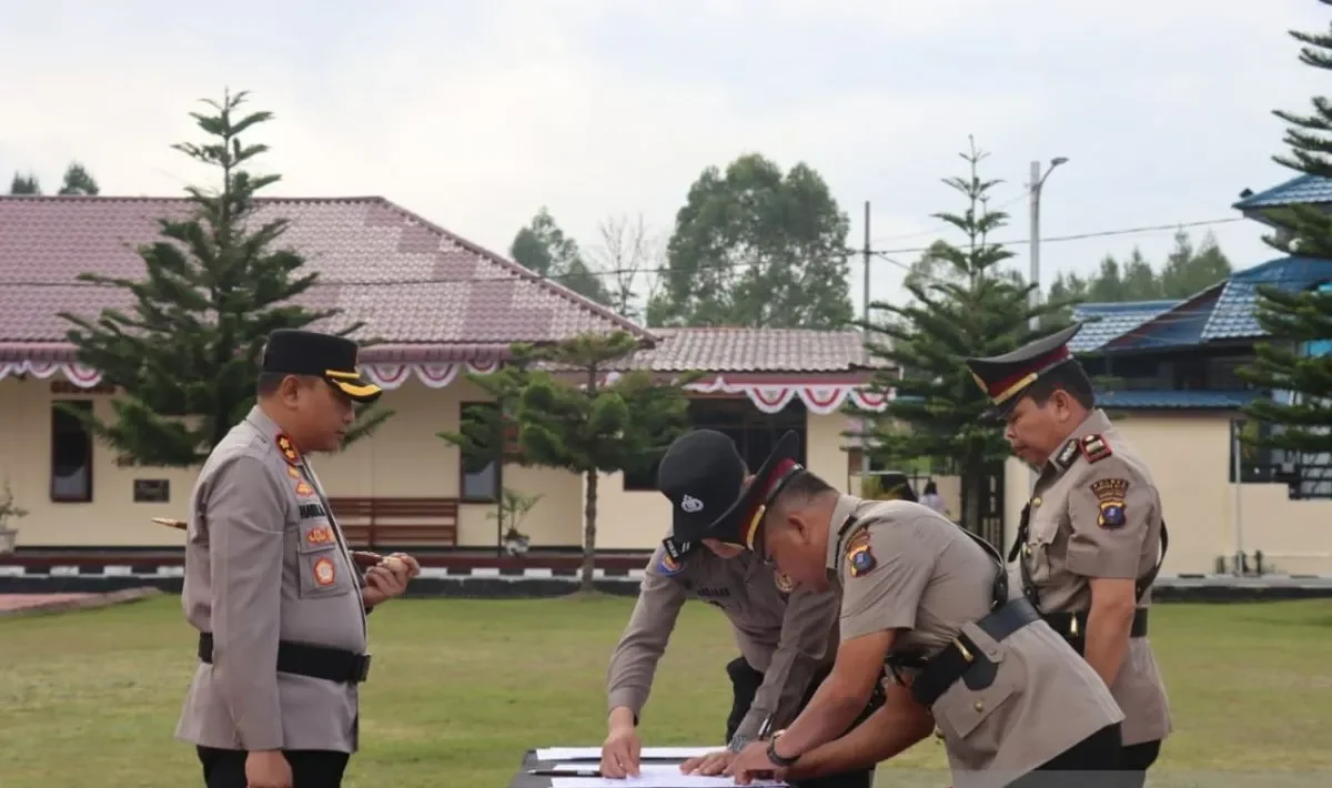 Tujuh Pejabat Utama Polres Humbahas Resmi Sertijab, Inilah Daftar Nama Namanya