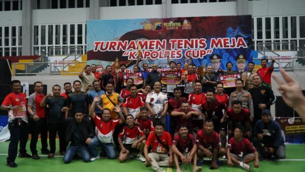 Turnamen Tenis Meja “kapolres Cup”, Pererat Sinergi Tni/polri Dan Masyarakat