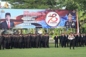 Polres Jembrana Melaksanakan Upacara Peringatan Hari Bhayangkara Ke- 78 Tahun 2024