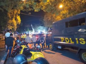 Waka Polres Rembang Pimpin Kegiatan Patroli Malam Bersama (Show Of Force) di Wilayah Kab Rembang