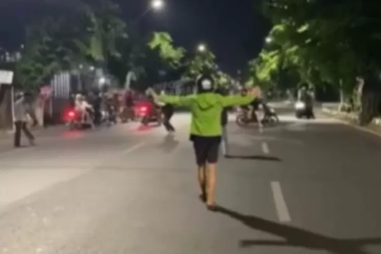 Aksi Kreak Kreak Di Jalan Dr. Cipto Semarang, Lokasi Depan