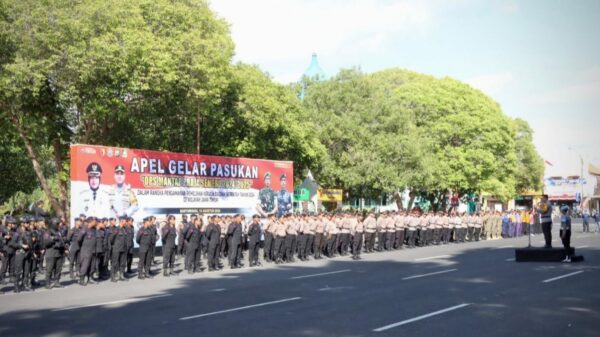 Amankan Pilkada 2024, Polresta Banyuwangi Kerahkan Pasukan Ops Mantab Praja