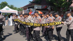 Antisipasi Konflik di Pilkada 2024, Polres Jepara Gelar Simulasi Sispamkota