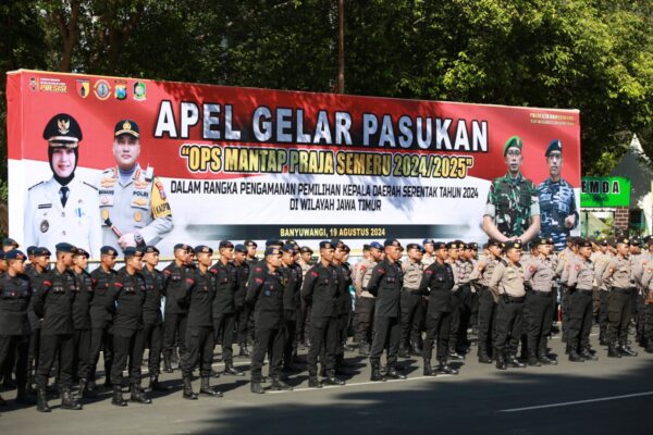 Banyuwangi Siapkan 600 Personel Dalam Simulasi Pengamanan Pilkada