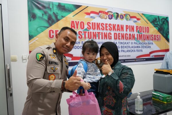 Bebaskan Anak Dari Polio, Rumkit Bhayangkara Adakan Pekan Imunisasi Nasional