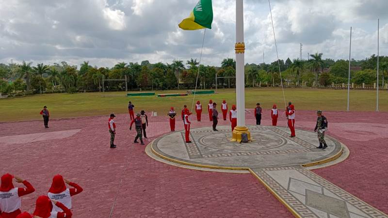 Cuaca Ekstrem Tidak Mengurangi Determinasi Paskibraka Lamandau