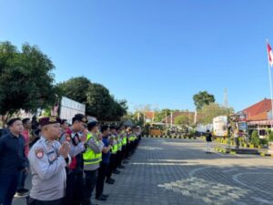 Polres Jembrana Gelar Apel Ops Mantap Praja Agung 2024 di Tahap Pendaftaran Paslon Bupati